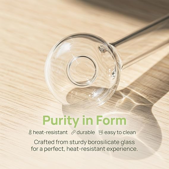 5pcs Borosilicate Glass Pipe Oil Burner