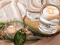 Vista 6 de Juego de (10) rebanadas de madera de 7 a 9 pulgadas para centros de mesa, artes y manualidades, y decoración rústica del hogar. Centros de mesa