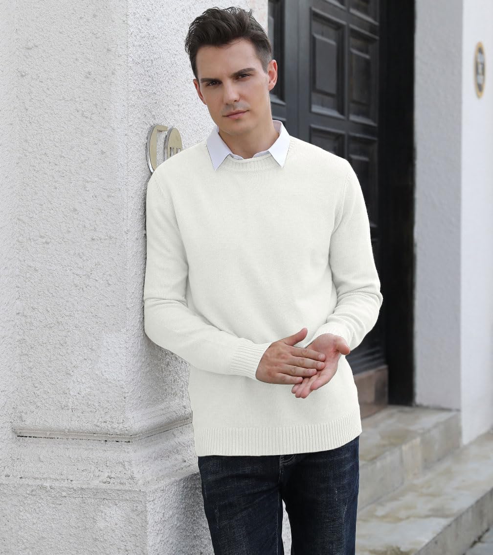 Sailwind Men's Crewneck Sweater Soft Casual Sweaters for Men Classic Pullover Sweaters with Ribbing Edge - Image 3