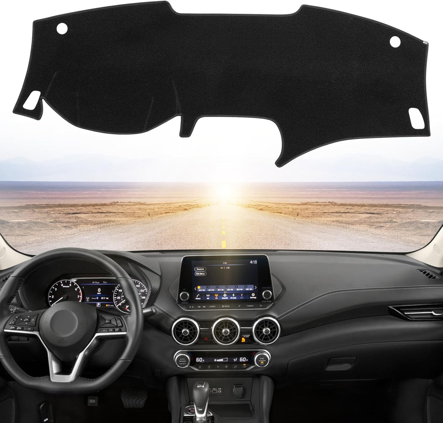Dashboard Dash Cover Mat Carpet Compatible with 2020 2021 2022 2023 2024 Nissan Sentra