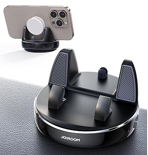 JOYROOM Car Phone Holder Mount 360 Adjustable Avoid Sun Glare Phone Holder for Car Slip Free Spring Snap