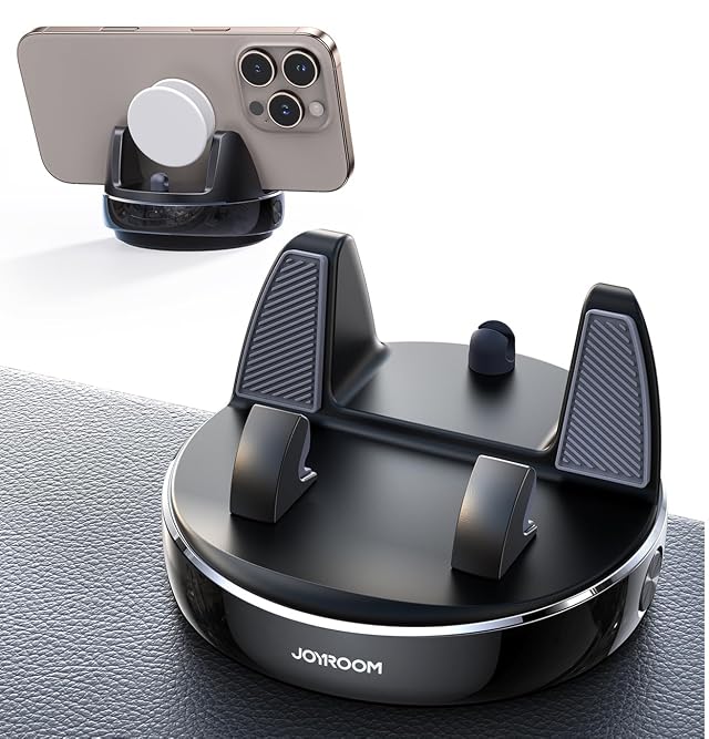 JOYROOM Car Phone Holder Mount 360 Adjustable Avoid Sun Glare Phone Holder for Car Slip Free Spring Snap