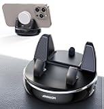 JOYROOM Car Phone Holder Mount, 360° Adjustable & Avoid Sun Glare Phone Holder for Car, Slip Free Spring Snap Design Dashboard Phone Stand, Compatible with Smartphones, GPS Devices