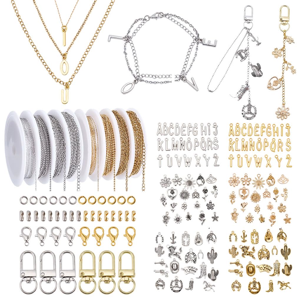 Kit de fabricación de joyas PH PandaHall de 16m y 8 estilos para crear collares y pulseras únicas