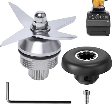 Blade Assembly with Drive Socket Kit Blender Replacement Parts for 1151 1152 Wet Blade Fit 5200