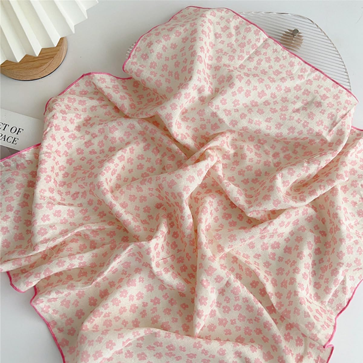 Cotton-Blend Bandana, Head Scarf, Headband, Head wrap, Hair Neck Scarf for Women 22 x 22 inch - Image 6