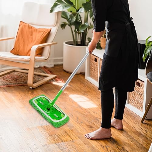 Miniatura 7 de 12 almohadillas reutilizables para trapeador Swiffer, 6 almohadillas de microfibra lavables para mopa húmedaseca y 6 almohadillas de fregona 100%