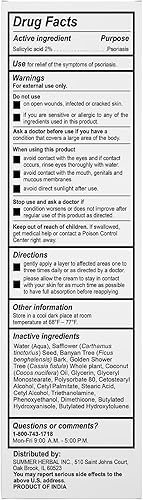 Miniatura 2 de SORARESAL Psoriasis Cream – Comfort Remedy with Safflower Oil, Coconut Oil and Salicylic Acid for Itchy, Flaky Skin and Eczema Relief