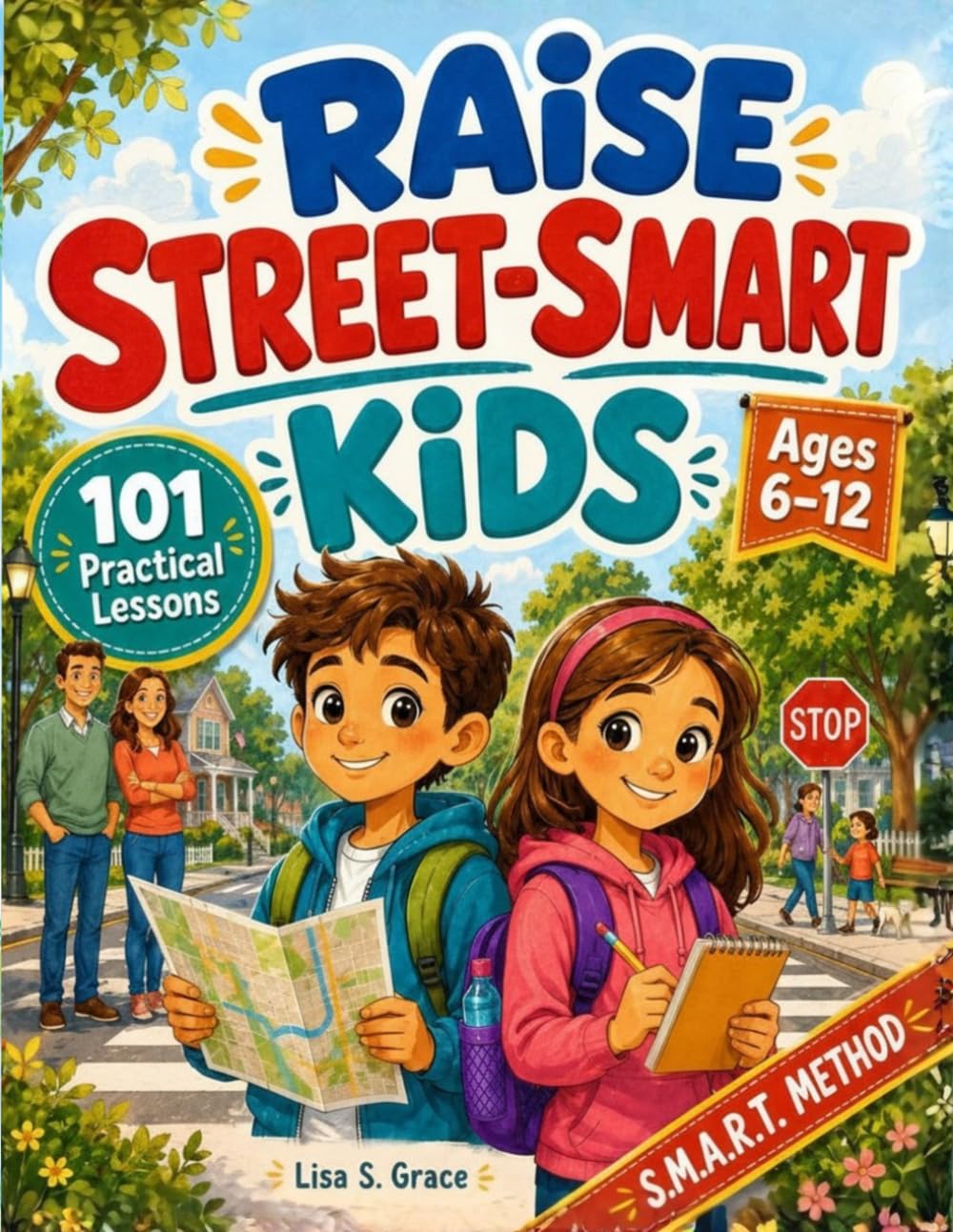 Raise Street-Smart Kids: The S.M.A.R.T. Method with 101 Practical Lessons for Ages 6–12 to Spot Tricky Situations, Say No, Ask for Help, and Stay Safe When You’re Not There