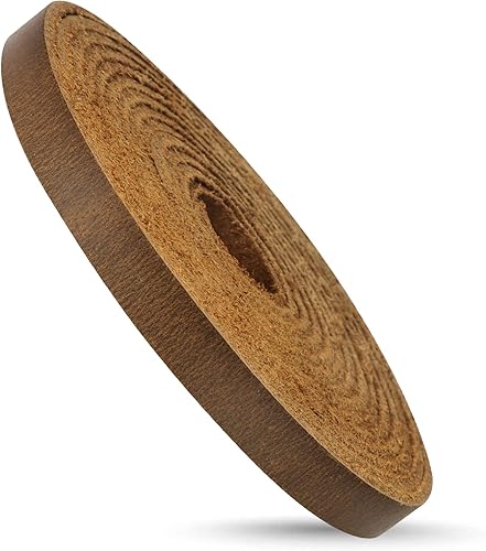 Miniatura 2 de Ringsun Tiras de cuero planas de 14 pulgadas de ancho para manualidades, correas de cuero de grano completo para manualidades, herramientas (0.079