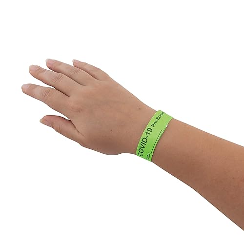 Miniatura 4 de Advantus Pulseras Tyvek COVID preimpresas, prepantalladas, 500/PK (76093)