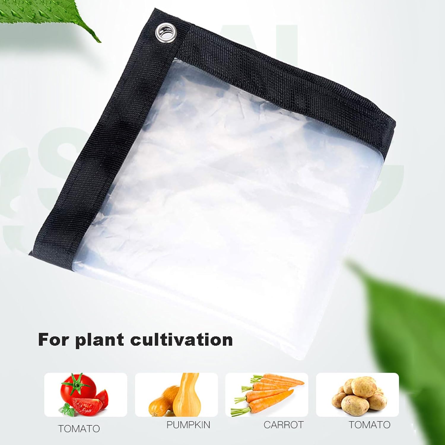 Heavy Duty Waterproof Clear Tarp 2.5x2.5m, Transparent Waterproof Tarpaulin, Tarpaulin Cover, Tarps Heavy Duty, Transparent Tarpaulin with Grommets, Foldable Plastic Tarpaulin