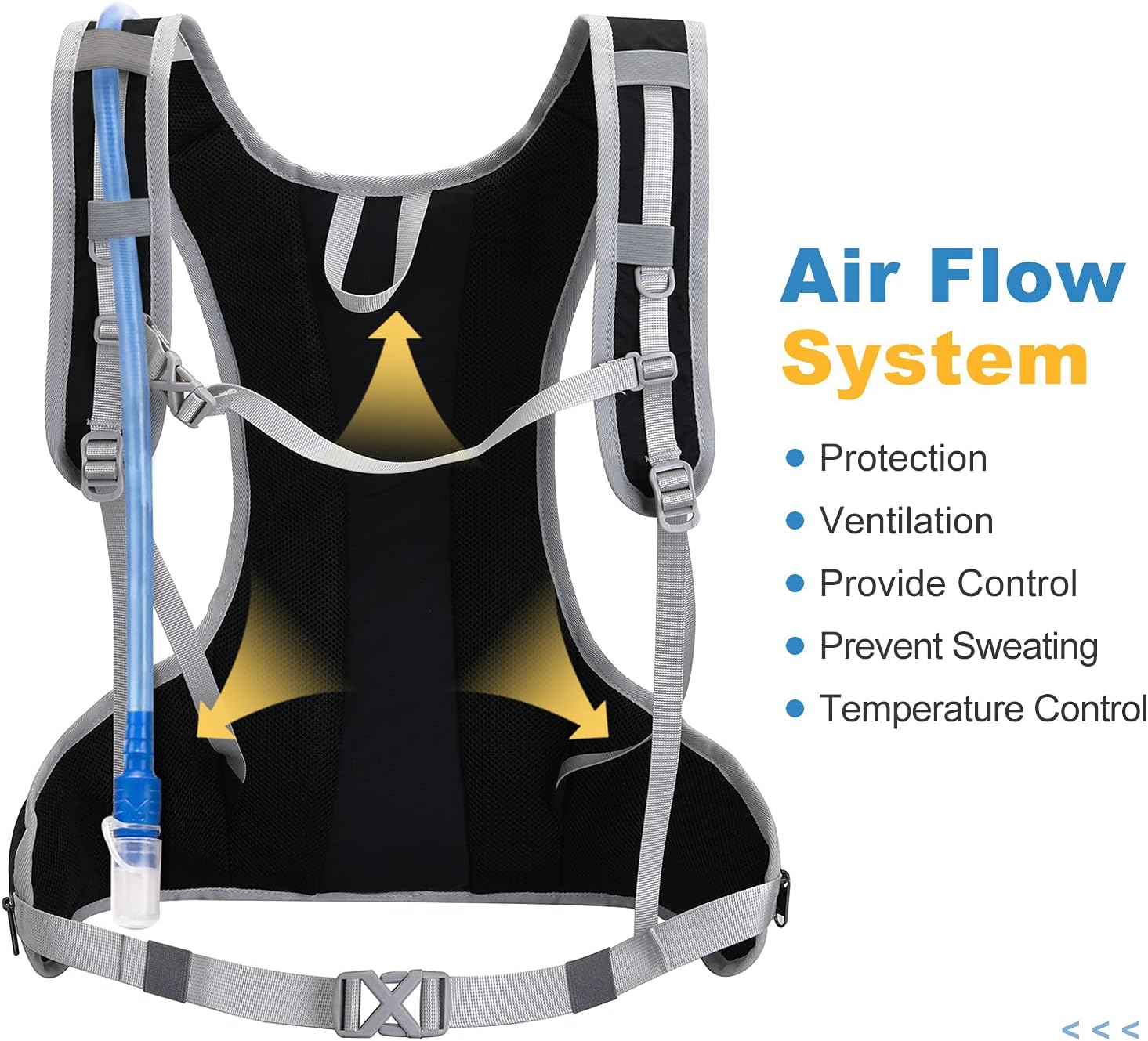 WANOSS 2L Hydration Bladder Leak Proof Water Reservoir, Collapsible Water Storage for Expeditions of All Kinds Bladder Bag, BPA Free Hydration Pack Replacement for Hiking Biking Climbing