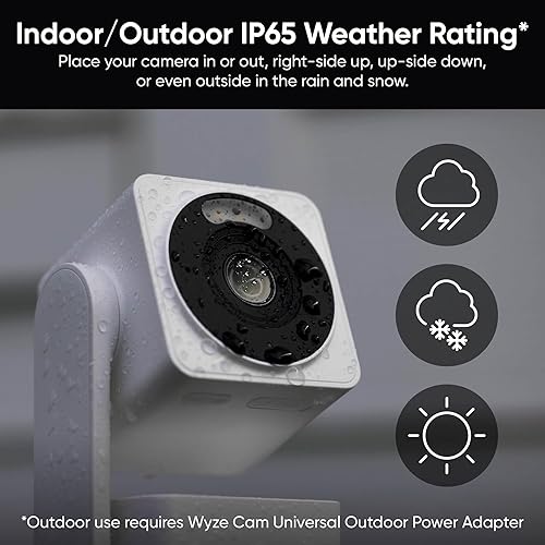 Miniatura 10 de WYZE Cam Pan v4, cámara de seguridad inteligente 4K, cámaras AI para interiores y exteriores, para seguridad del hogar, bebés y mascotas, visión