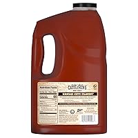 Vista 2 de Cattlemen's Kansas City Classic BBQ Sauce, 1 galón – Jarra de un galón de salsa de barbacoa Kansas City, sabor dulce y picante perfecto para cerdo