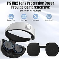 Vista 3 de KingSpec Protector de lente y controlador PS VR2 almohadilla de silicona antideslizante, accesorios PSVR2 para controlador de sentido y auriculares