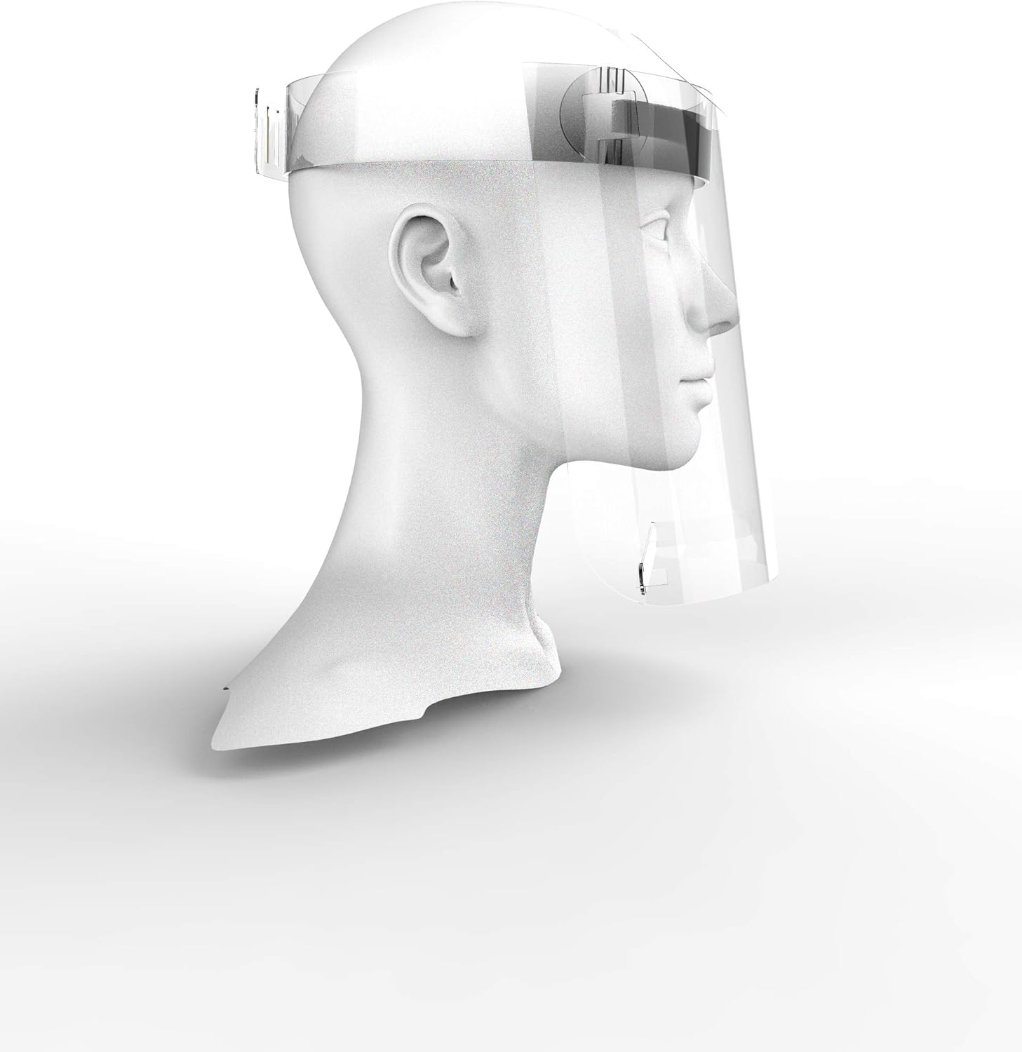 JMP Protective Full Face Shield, Adjustable, Reusable, Tiltable, Made in USA (Set of 3)