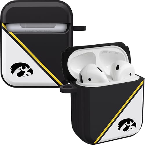 Miniatura 20 de AFFINITY BANDS Iowa Hawkeyes Camo HDX - Funda compatible con Apple AirPods Gen 1 y 2 Camouflaje,Champion Series,Clásico,Iowa Hawkeyes,2-Iowa