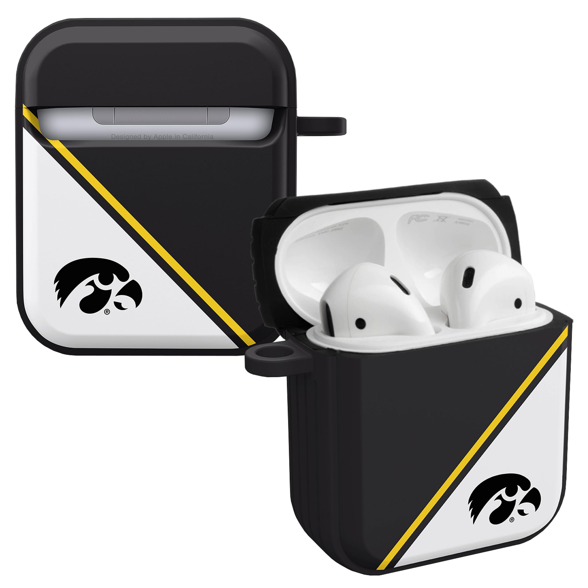 Iowa Hawkeyes Champion Series HDX Case Cover Compatible with Apple AirPods Gen 1 & 2