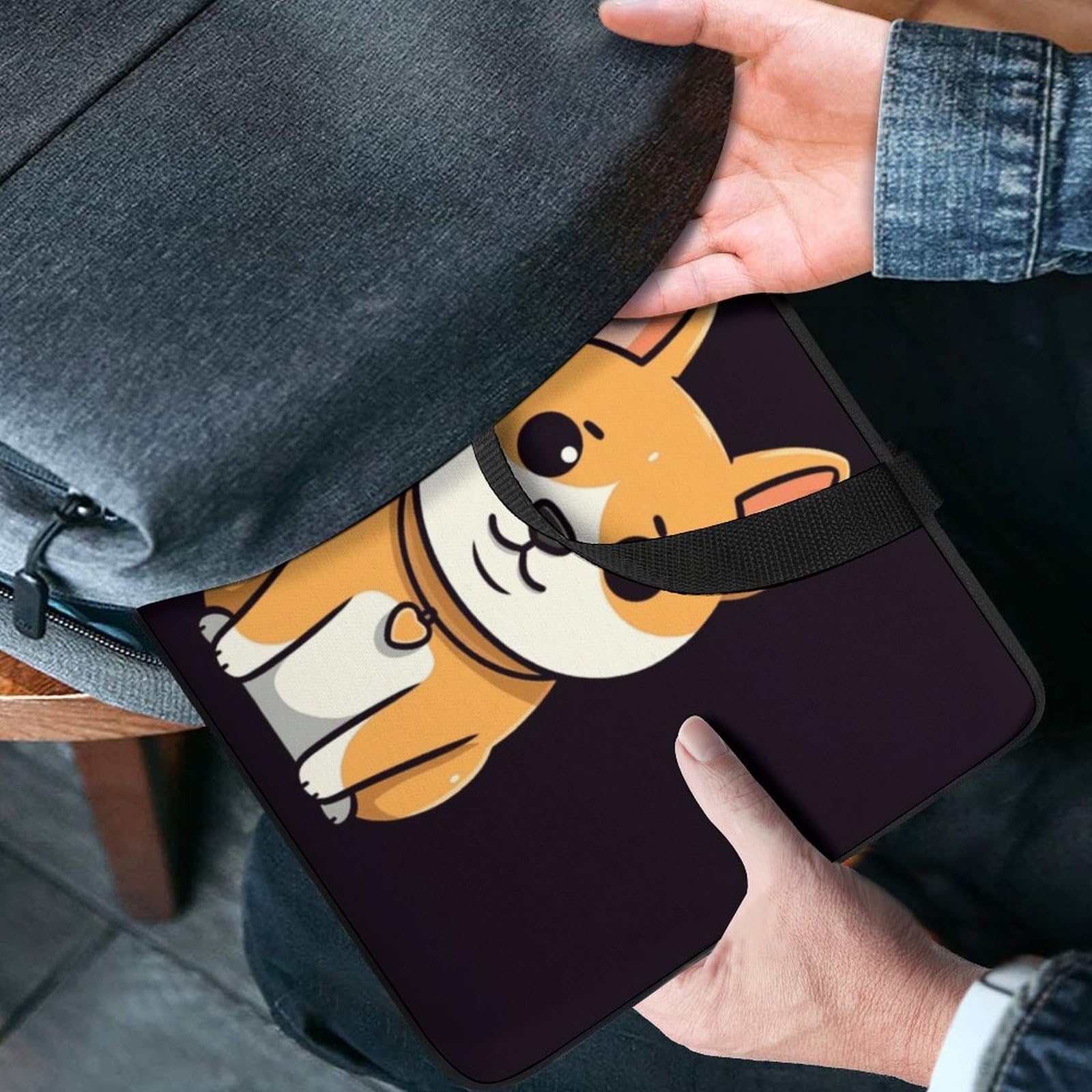 Custodia per laptop da 17", ultra sottile, leggera e impermeabile, in neoprene resistente, con cinghia da polso