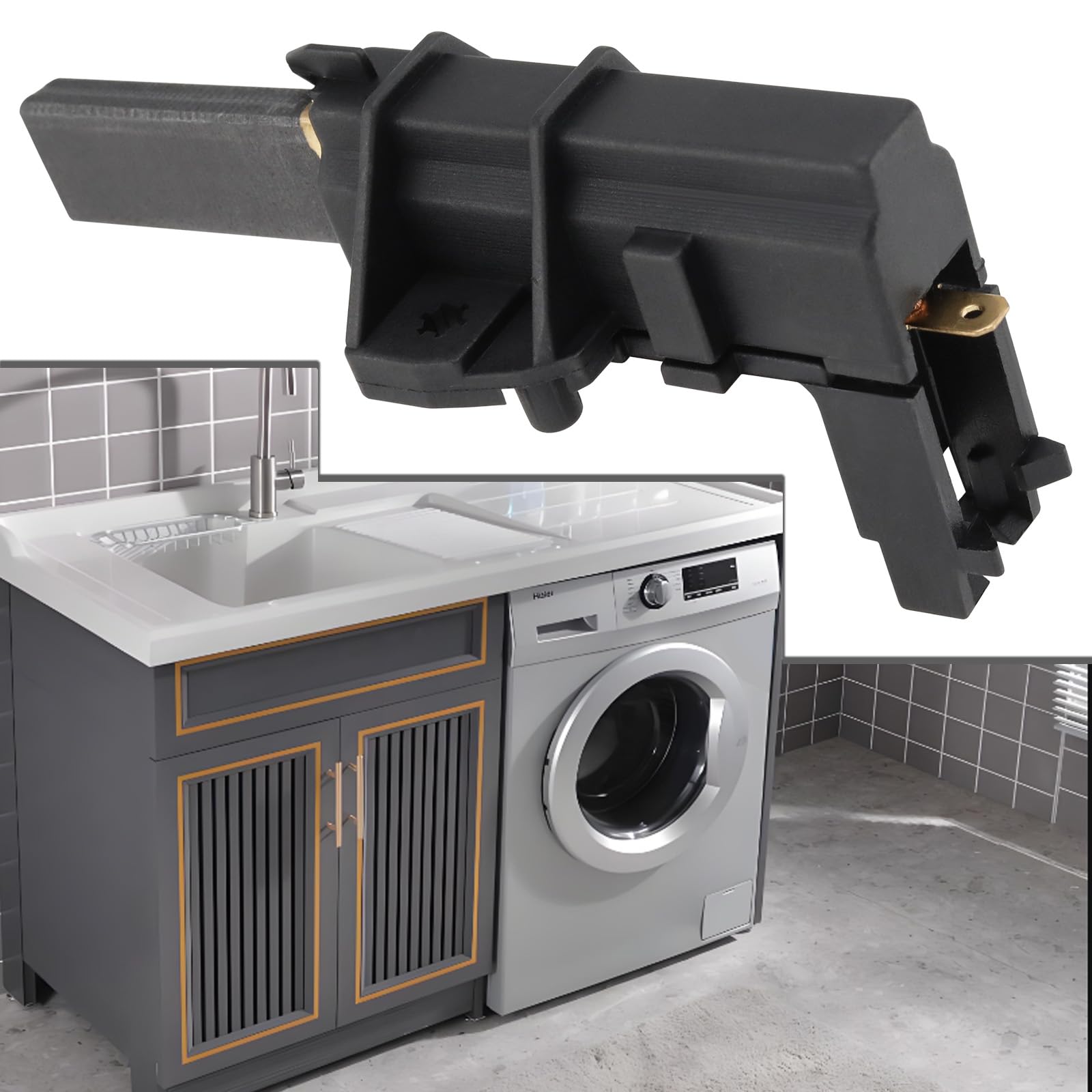 Image secondaire de Lot de 2 balais de carbone OTOTEC pour moteur de machine à laver