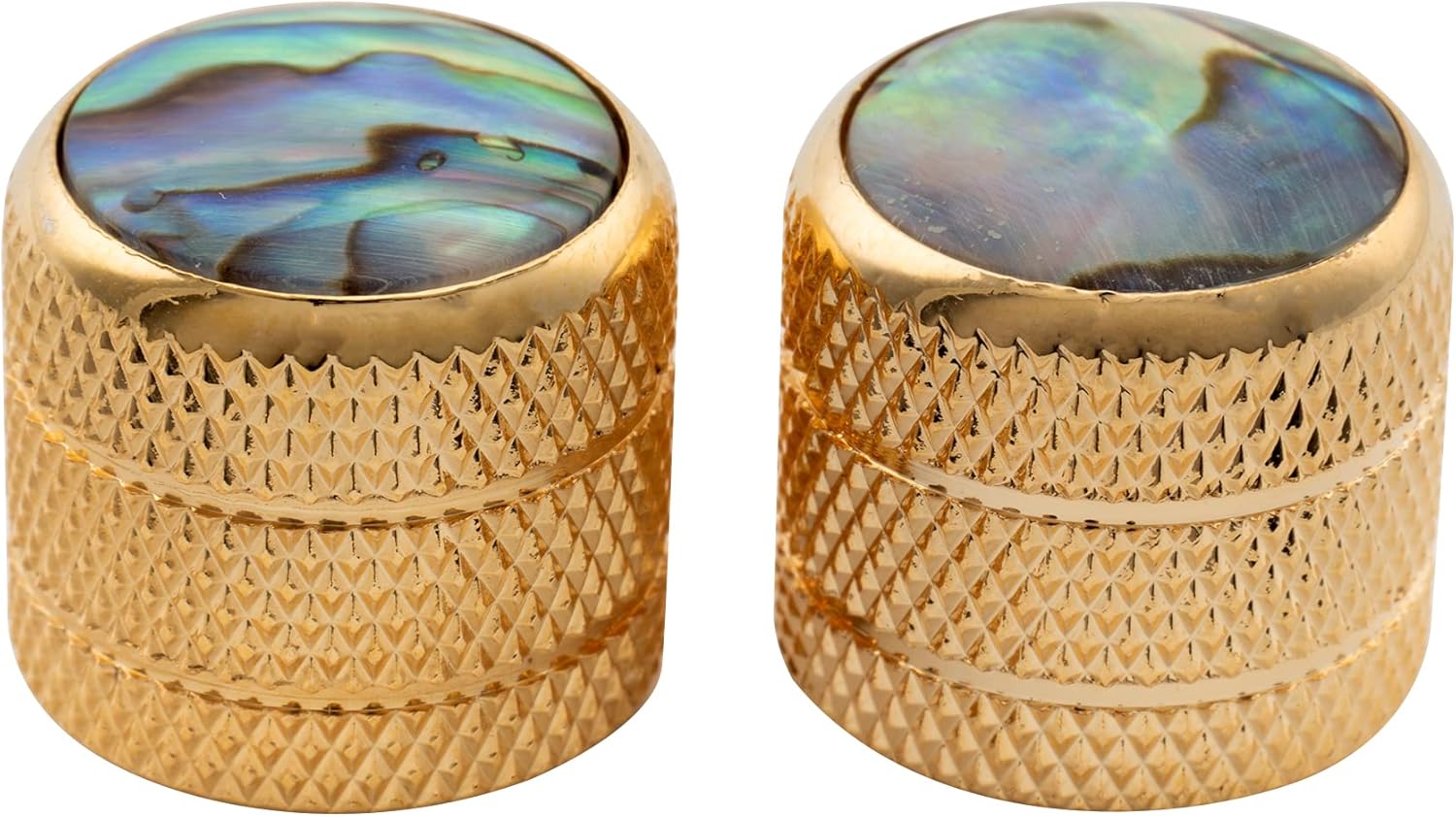 Musiclily Pro Fine 24 Splines Steel Abalone Top Dome Knobs