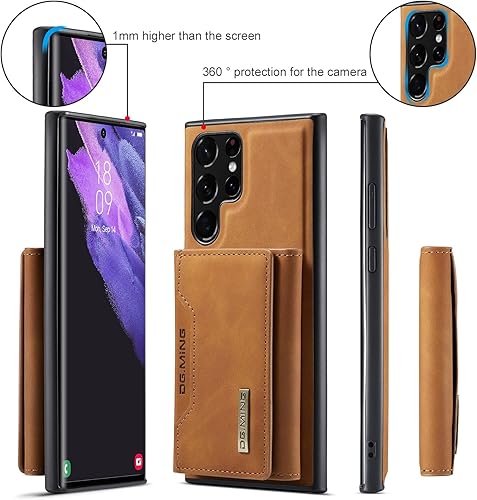 Miniatura 7 de Funda magnética separable de cuero 2 en 1 para Samsung Galaxy S22 S21 S20 Ultra Plus FE Note 20 Shell, cubierta trasera con soporte para tarjetas
