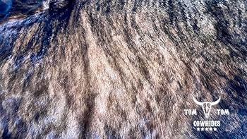 ACVI✩ラグ Amazon｜Tomtom Cowhides Brindle ダークカウハイドラグ 100