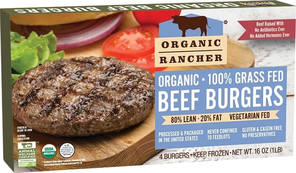 Organic Rancher Organic Beef Burger, 16 OZ