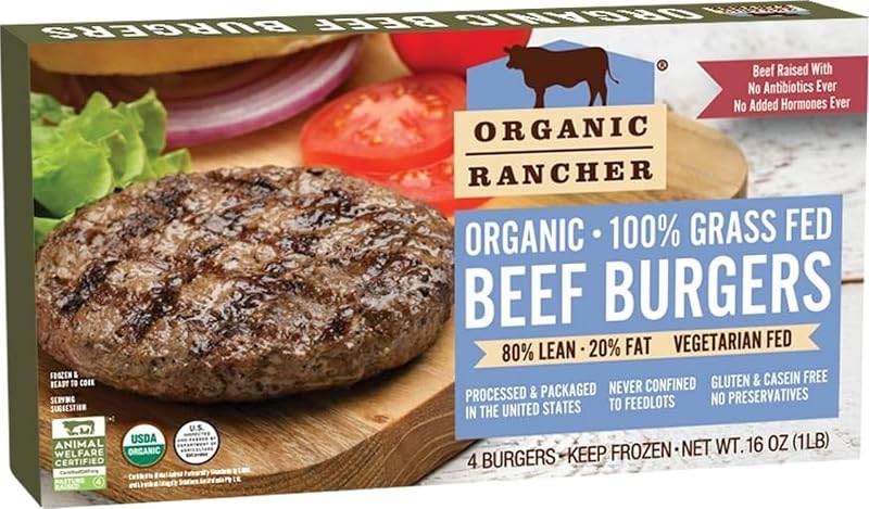 Organic Rancher Organic Beef Burger, 16 OZ