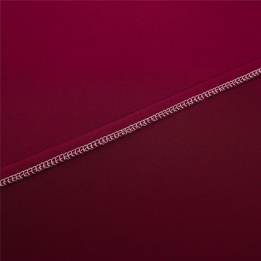 Chaise Lounge Cover Elasticity Chaise Longue Slipcover Luxury Chaise Chair Covers for Living Room Indoor Furniture Cover Slipcovers for Chaise Lounge Ultra Soft Machine Washable (Wine red)