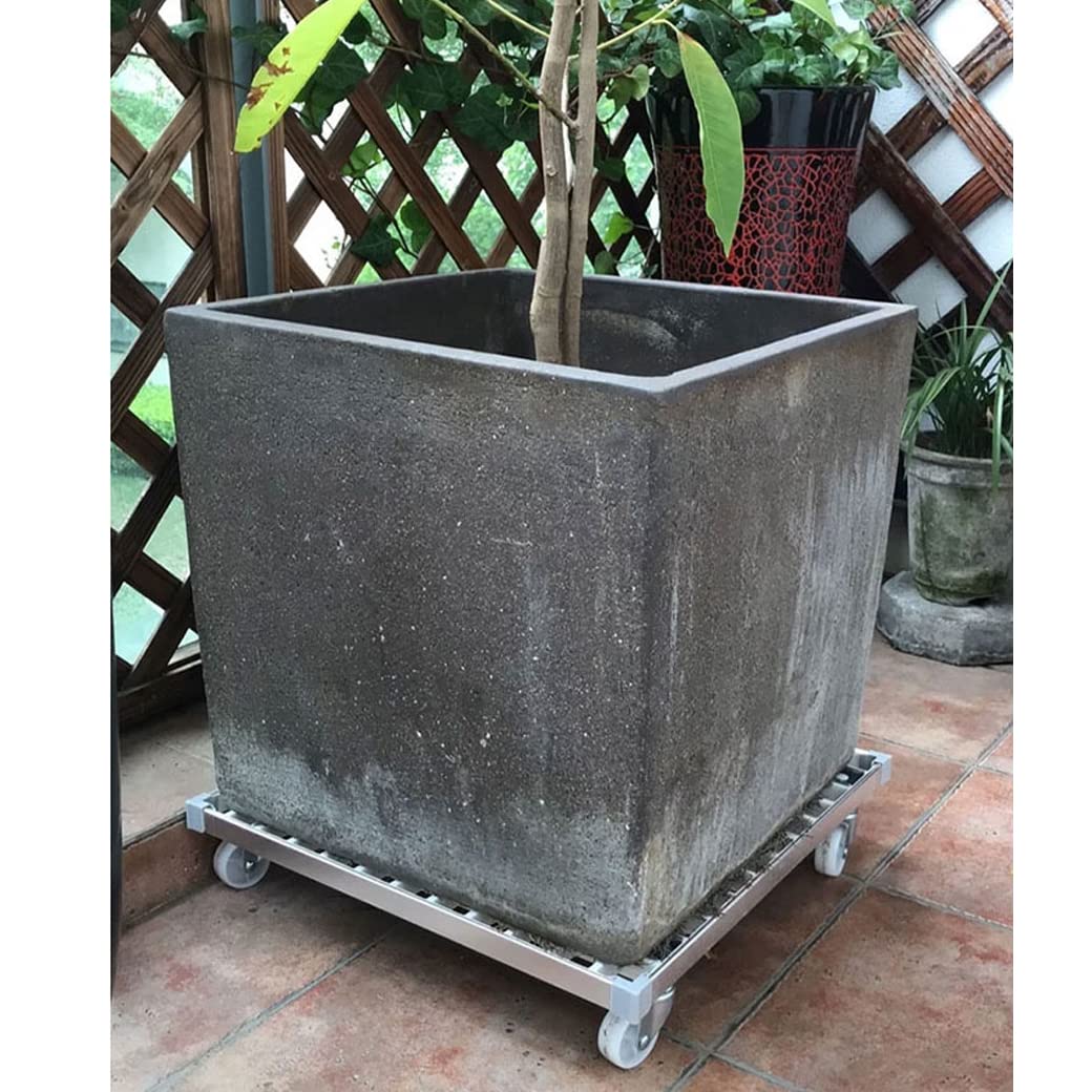 Support à roulettes en métal robuste pour pots de fleurs - Pour