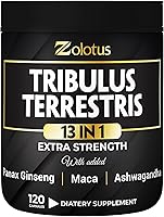 Vista 1 de Zolotus Tribulus Terrestris Cápsulas 13 en 1 con maca, hierba de cabra cachonda, Panax Ginseng, Saw Palmetto, Tongkat Ali, Shilajit y más