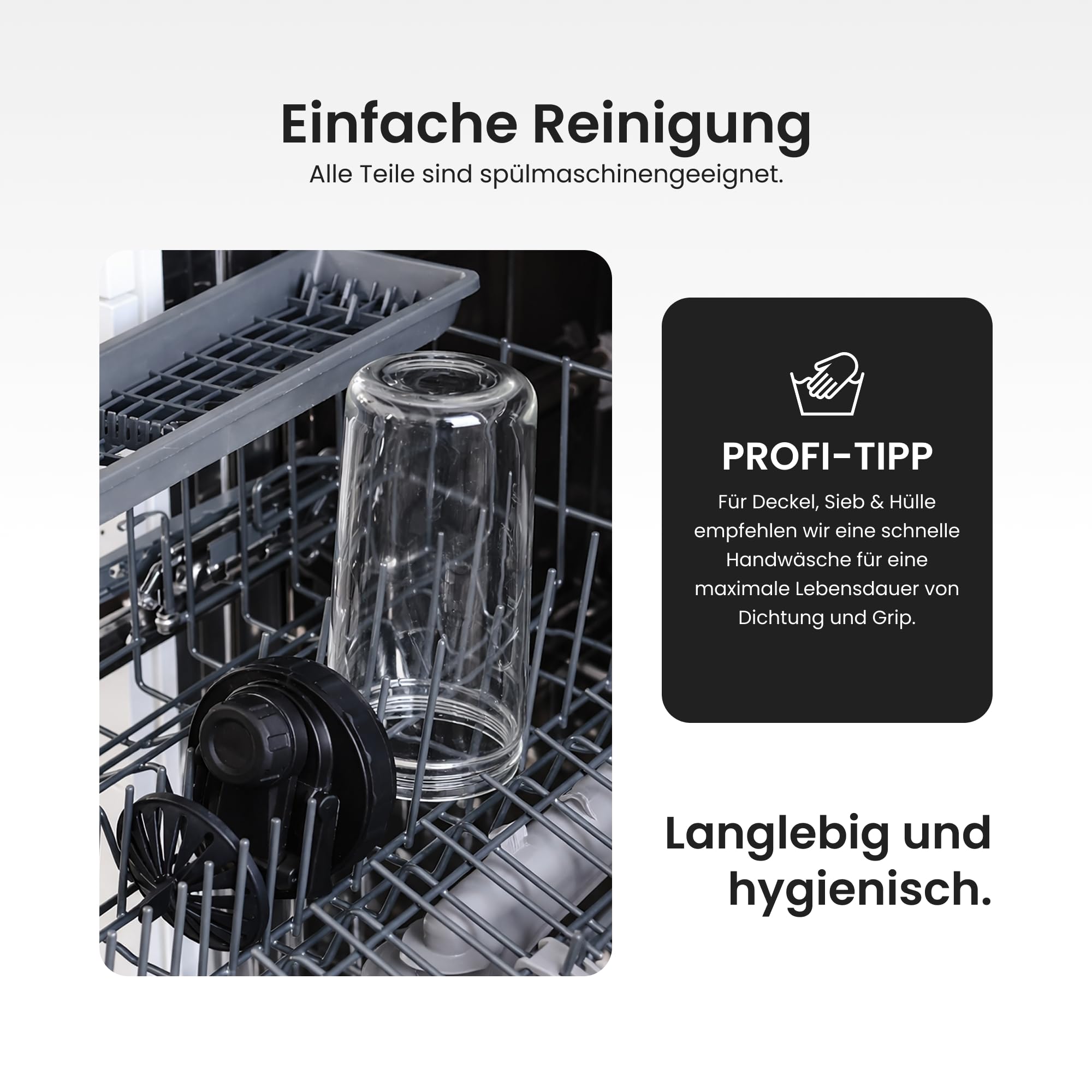 Shaker di proteine in vetro borosilicato