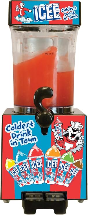 iscream Genuine ICEE Brand Counter-Top Sized ICEE Slushie Maker - Spins Your Pre-Chilled Ingredients with Your Ice into ICEE Slushies!