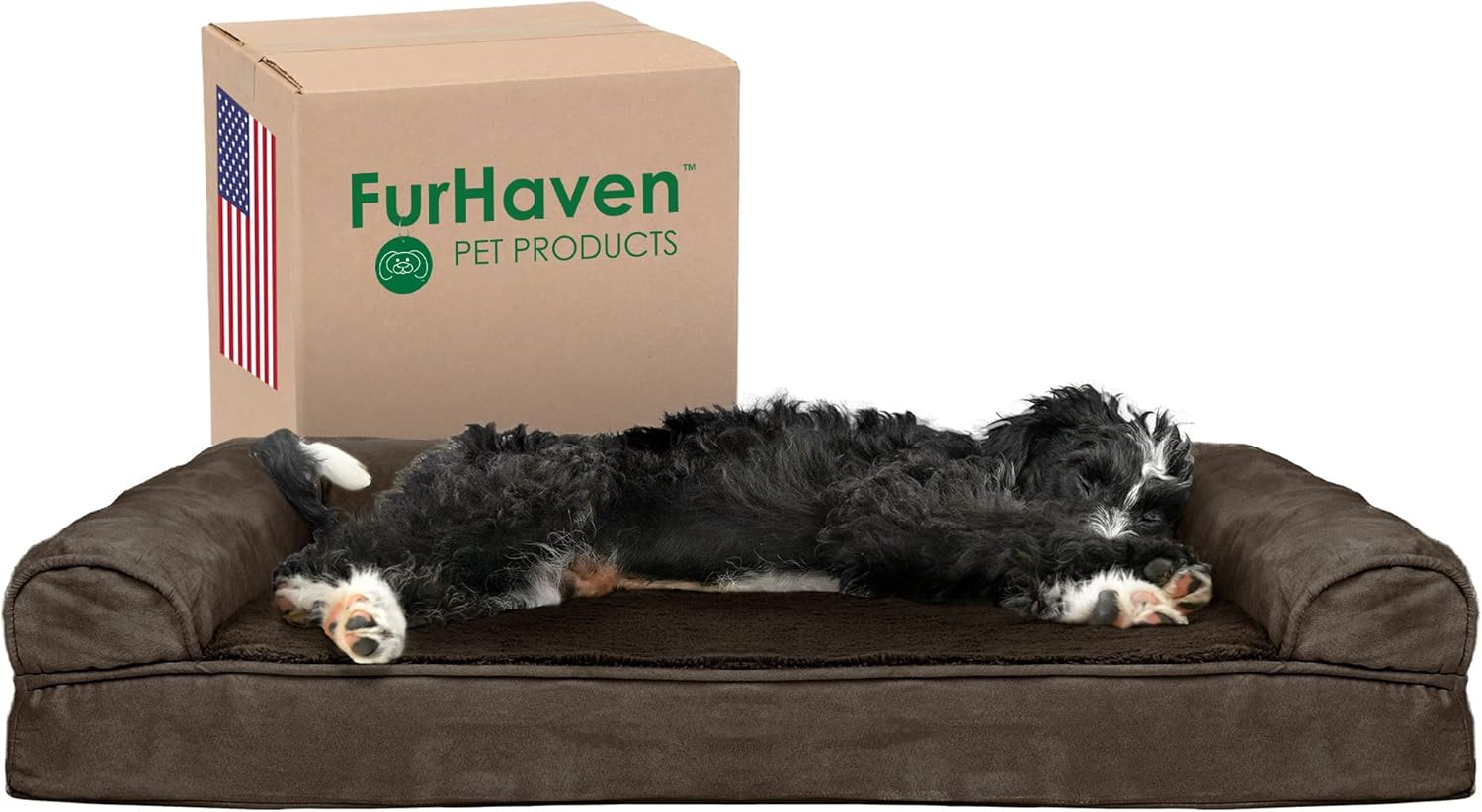 Furhaven Pet Dog Bed Cooling Gel Memory Foam Orthopedic Ultra Plush