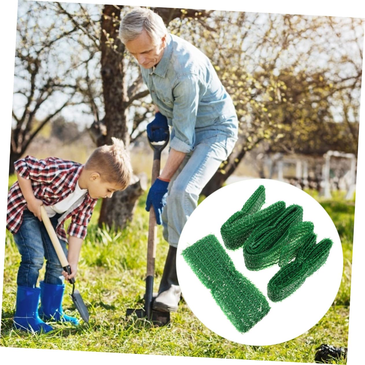 VILLCASE 3 Sätze Gartenpflanzen Bindebänder Pe Bindeschlauch Für Baumstütze Sanfte Unterstützung Für Pflanzen Für Garten Park 15 Stück * 3