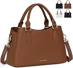 RAINSMORE Purses for Women Leather Handbags Small Top-Handle Bag Waterproof Hand Bags for Womens Ladies Satchel bags