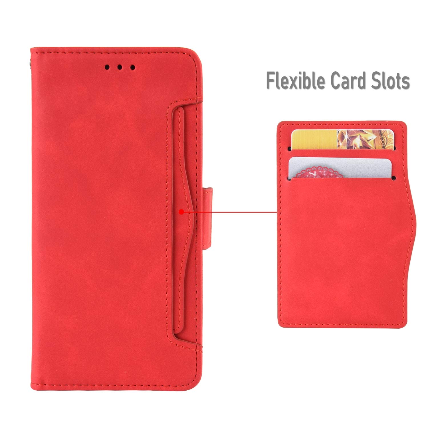 Custodia A Portafoglio Per Oukitel WP12 Pro – Cover In Pelle Con Slot Porta Carte, Magnetico, Funzione Stand, Ricarica Wireless, Nero - 5