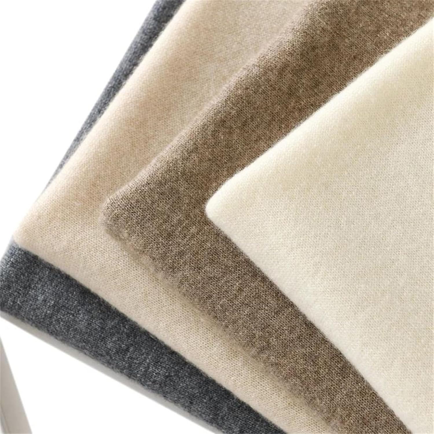 Women's Color Matching Knitted Cashmere Scarf Thick Winter Wrap For Comfortable Warmth