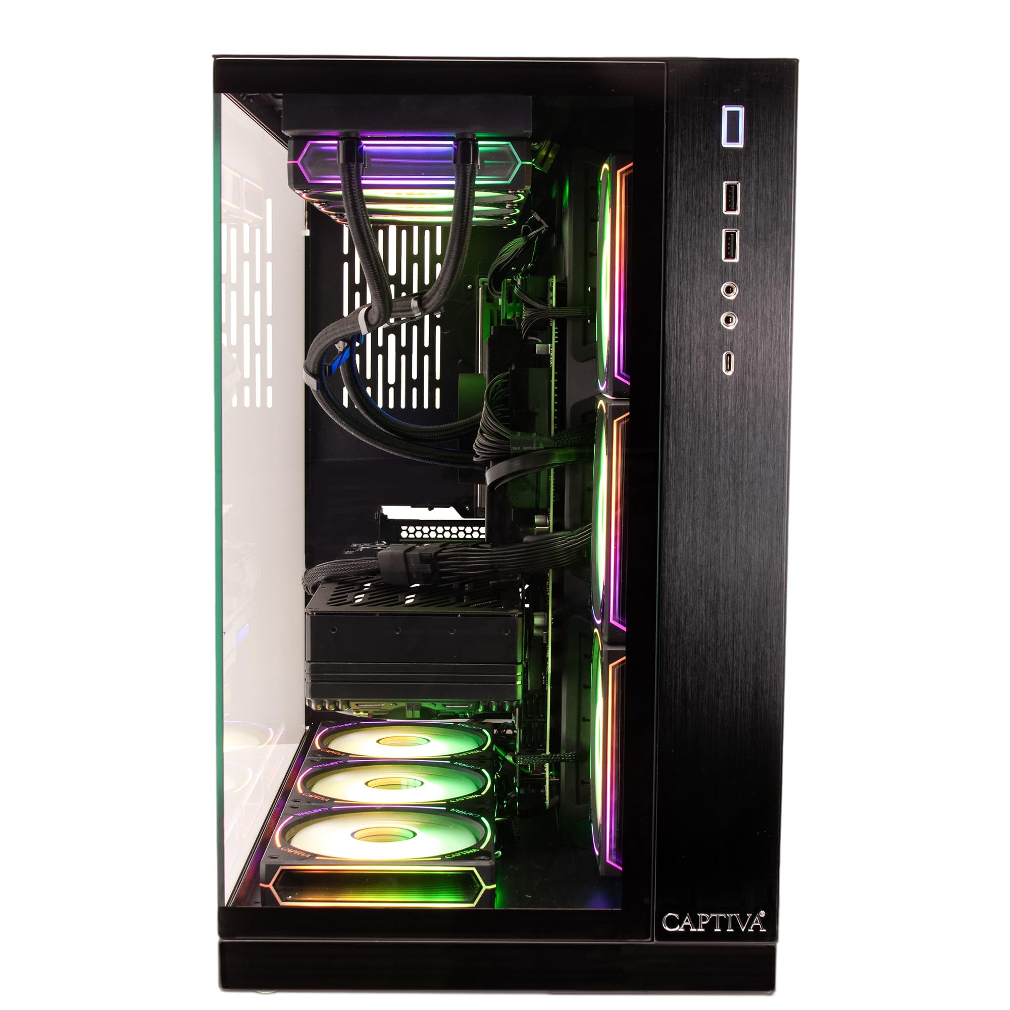 Captiva PC Highend Gaming I89-020 | Intel Core i9 14900KF | 64GB DDR5 RAM | NVIDIA GeForce RTX 5080 16GB | 2 TB SSD | Windows 11 Home