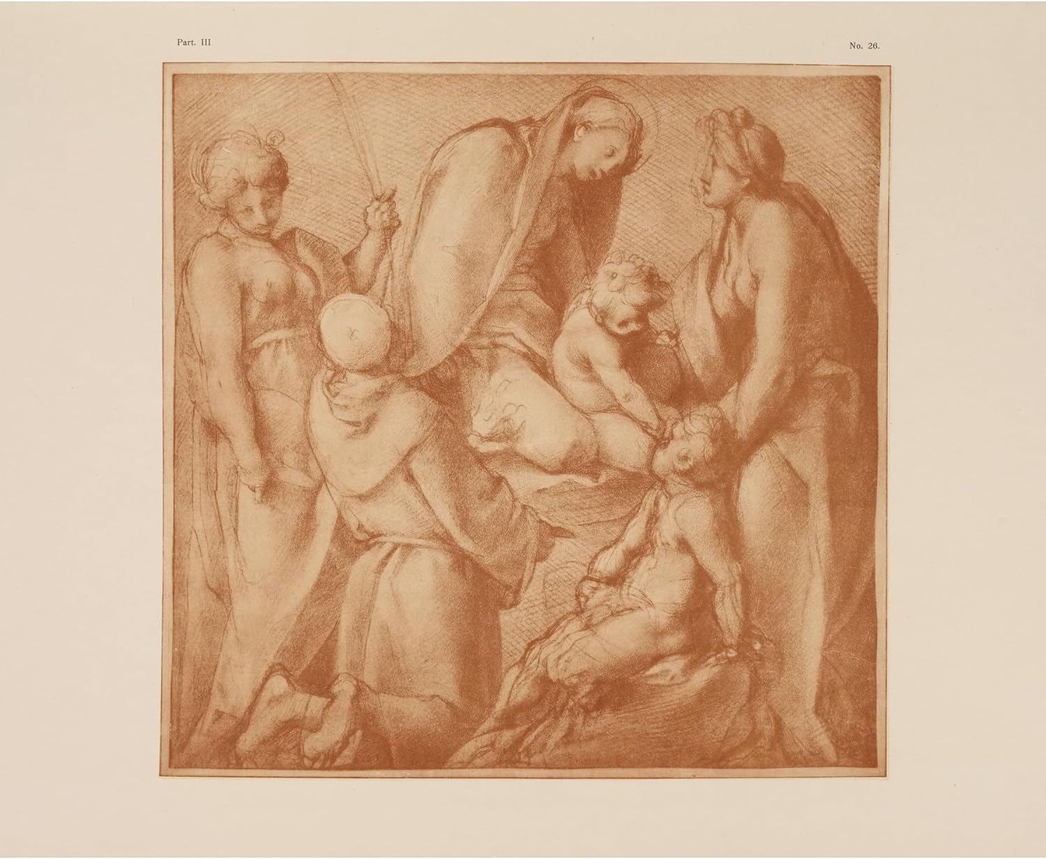 ArtDirect Jacopo da Pontormo - Madonna and child with saints (1900) Unframed Art Print Giclee Poster by P. & D. Colnaghi - Ready for Framing with Customization Sizes 10x8, 14x11, 20x16, 29x24, 44x36 and 59x48 inches