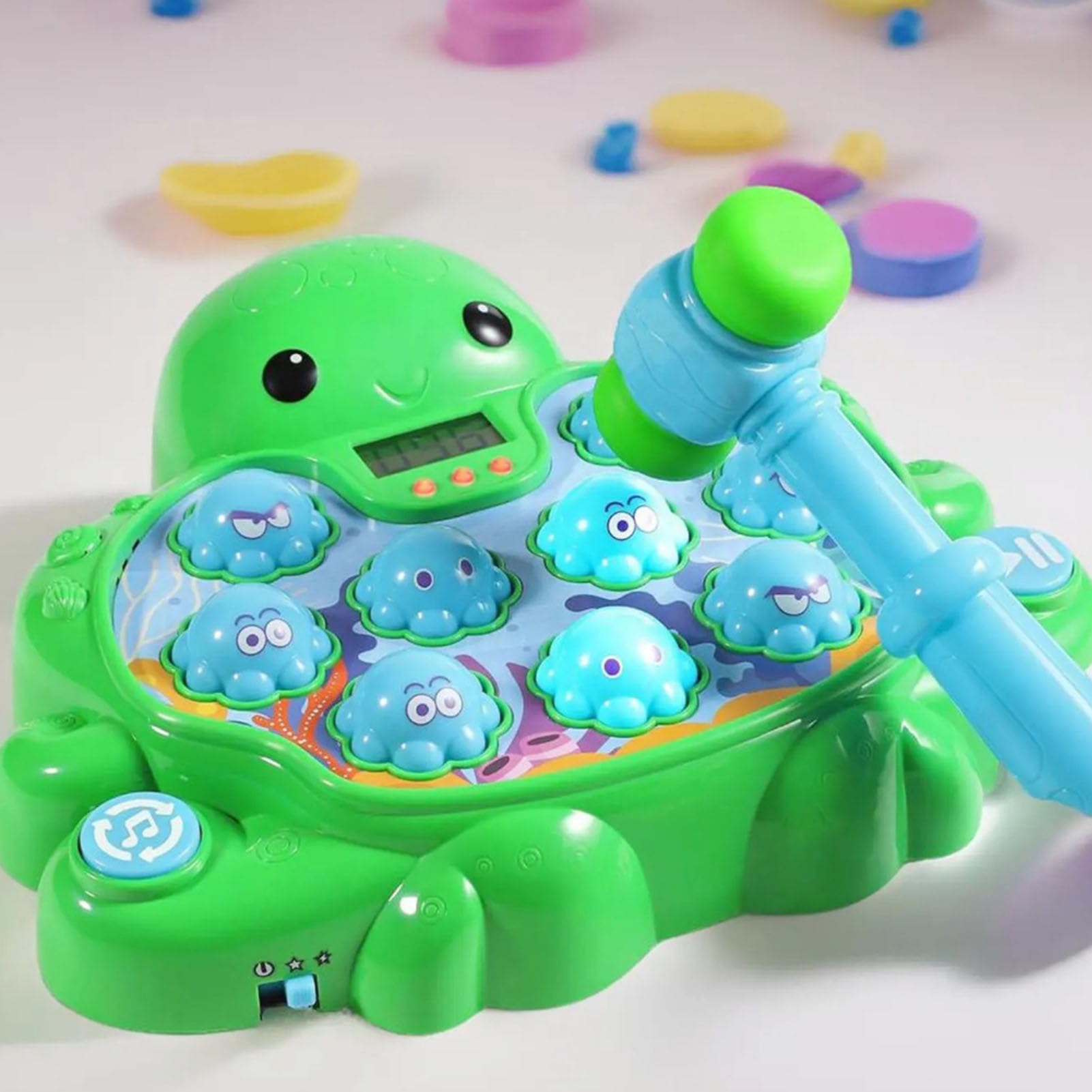Hau Den Spiel Interaktives Hammer Spiel | Tintenfisch Form Hand Auge Koordination Lernspiel Für Kinder Vorschule Zuhause Unterwegs Mädchen Junge Entwicklung