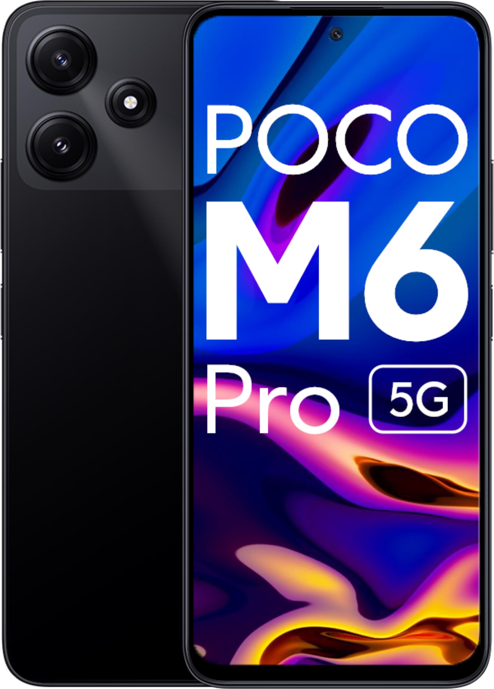 Poco M6 Pro 5G 4GB RAM 128gb Storage with COMPLIMENTARY Poco PODS Worth 2999 Absolutely Free | (Power Black)
