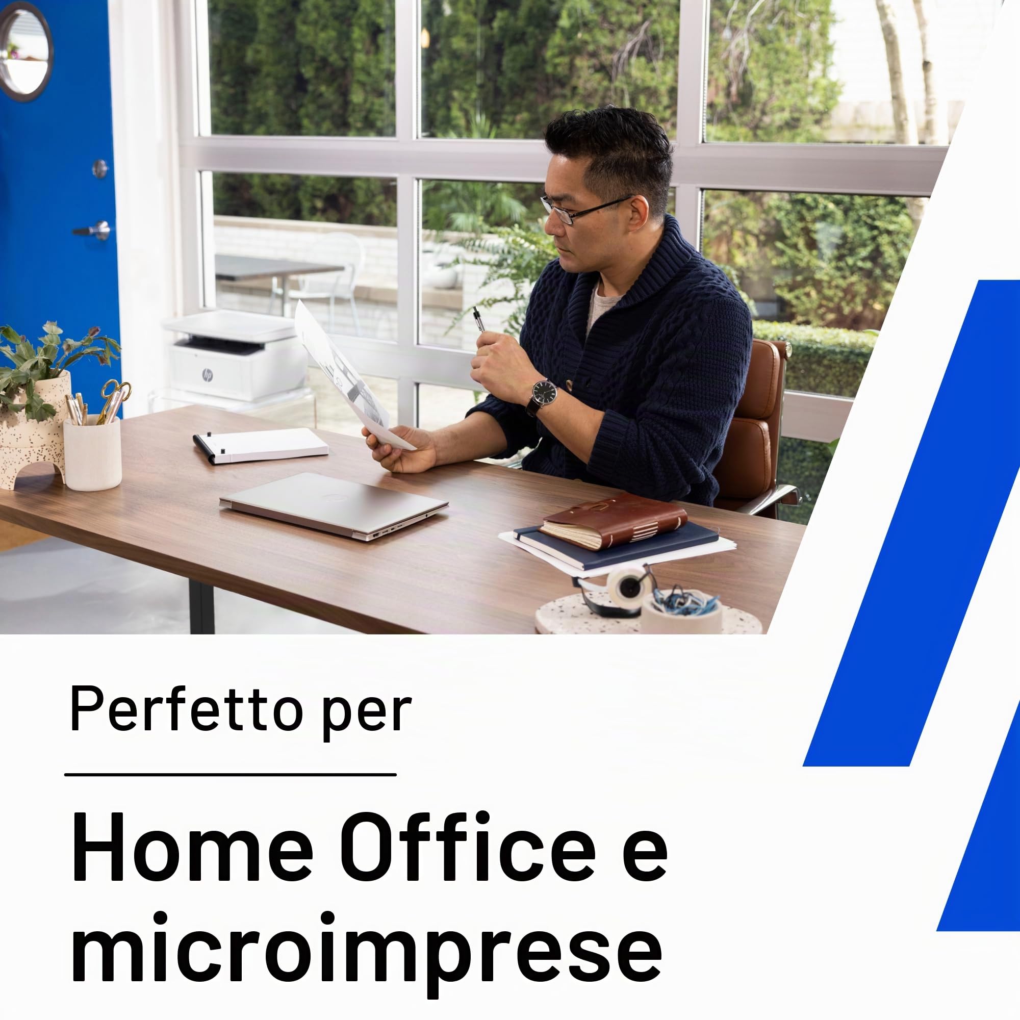 HP LaserJet M140w 7MD72F, Stampante Multifunzione Laser A4, Monocromatica, Stampa Fronte e Retro Manuale in b/n, 20 ppm, Wi-Fi, HP Smart, 2 Mesi di Piano Toner Instant Ink inclusi, Bianca