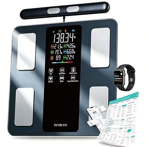 NUTRI FIT Smart Scale for Body Weight 8-Electrode Digital Bathroom