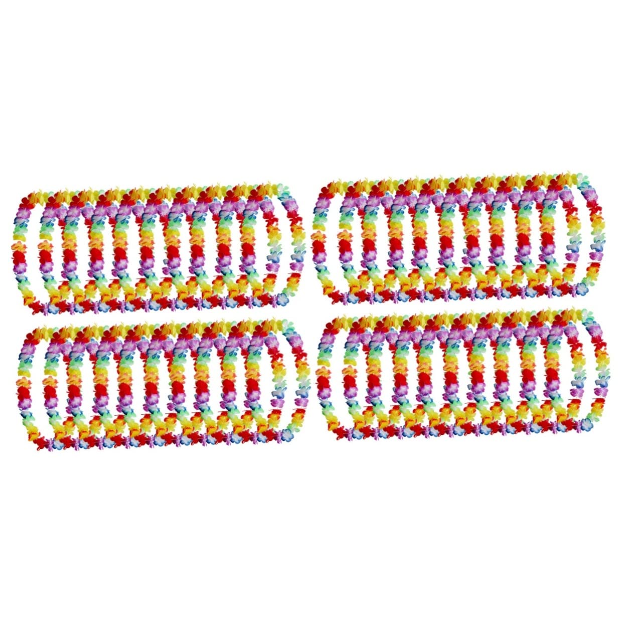 INOOMP 40pezzi Ghirlande Hawaiane Artificiali Per Accessori Per Luau e Costumi Decorazioni Per e Celebrazioni