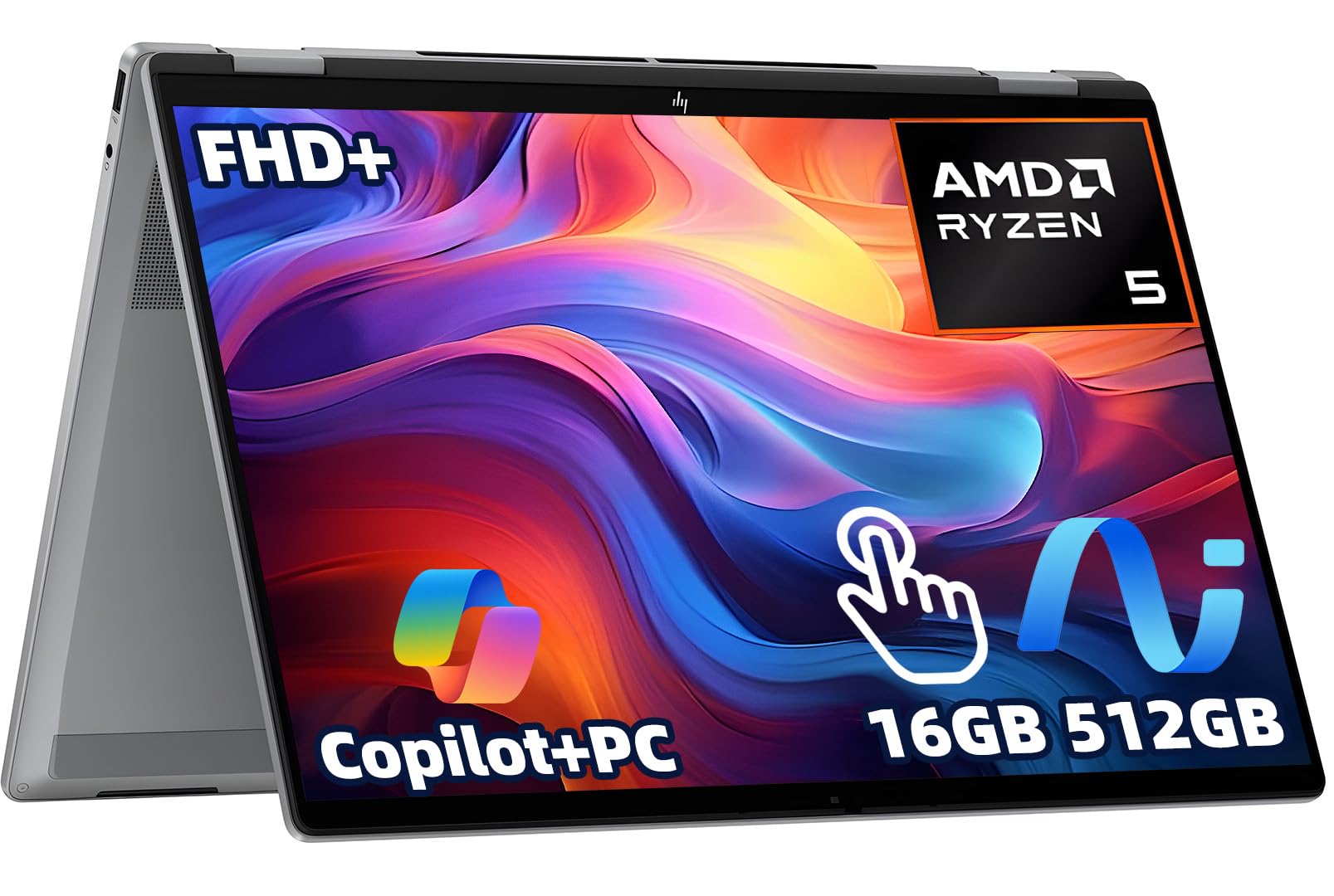 HP OmniBook X Flip x360 2-in-1 Laptop, 16