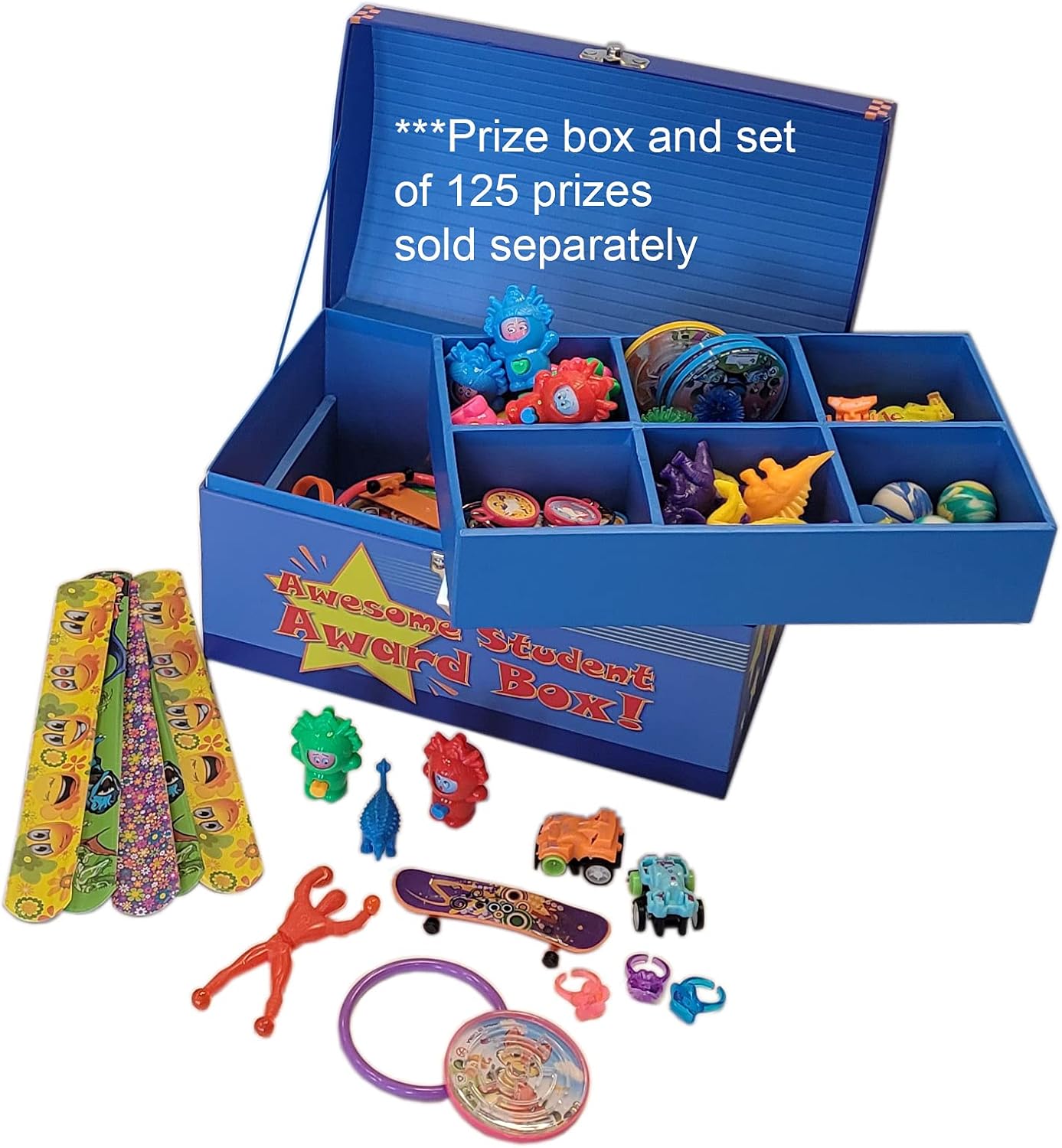 Treasure Chest Box for Teachers and Classroom Toy Prizes for Star Students