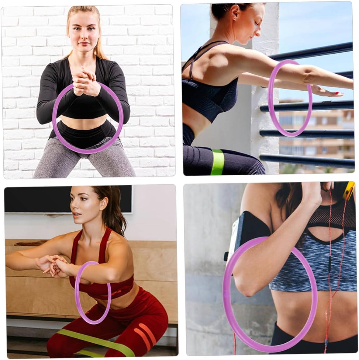 BESPORTBLE 2pcs Fitness Arm Hoop Weighted Arm Hoops for Upper Body Workout Comfortable Pe Material for Exercise